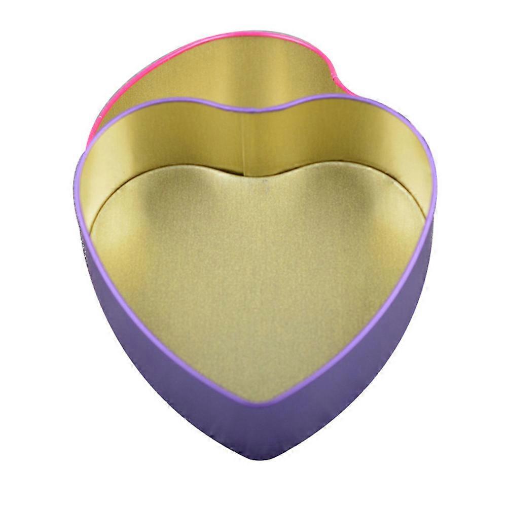 Storage Box for Storage Use with 15Pcs Heart Shaped Candy Box Purple