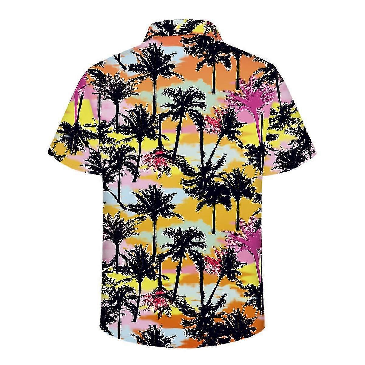 Herren Sommer Hawaiian Kurzarm Freizeithemd