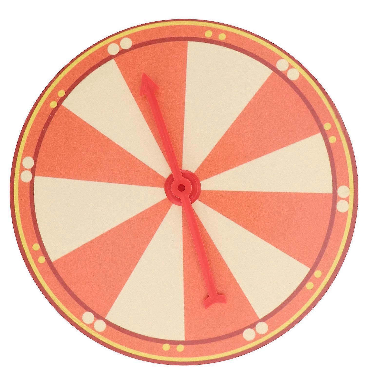 Draw Game Wheel Set for Playing 1Set Orange Plastic Rotary Prop for Teaching Activities