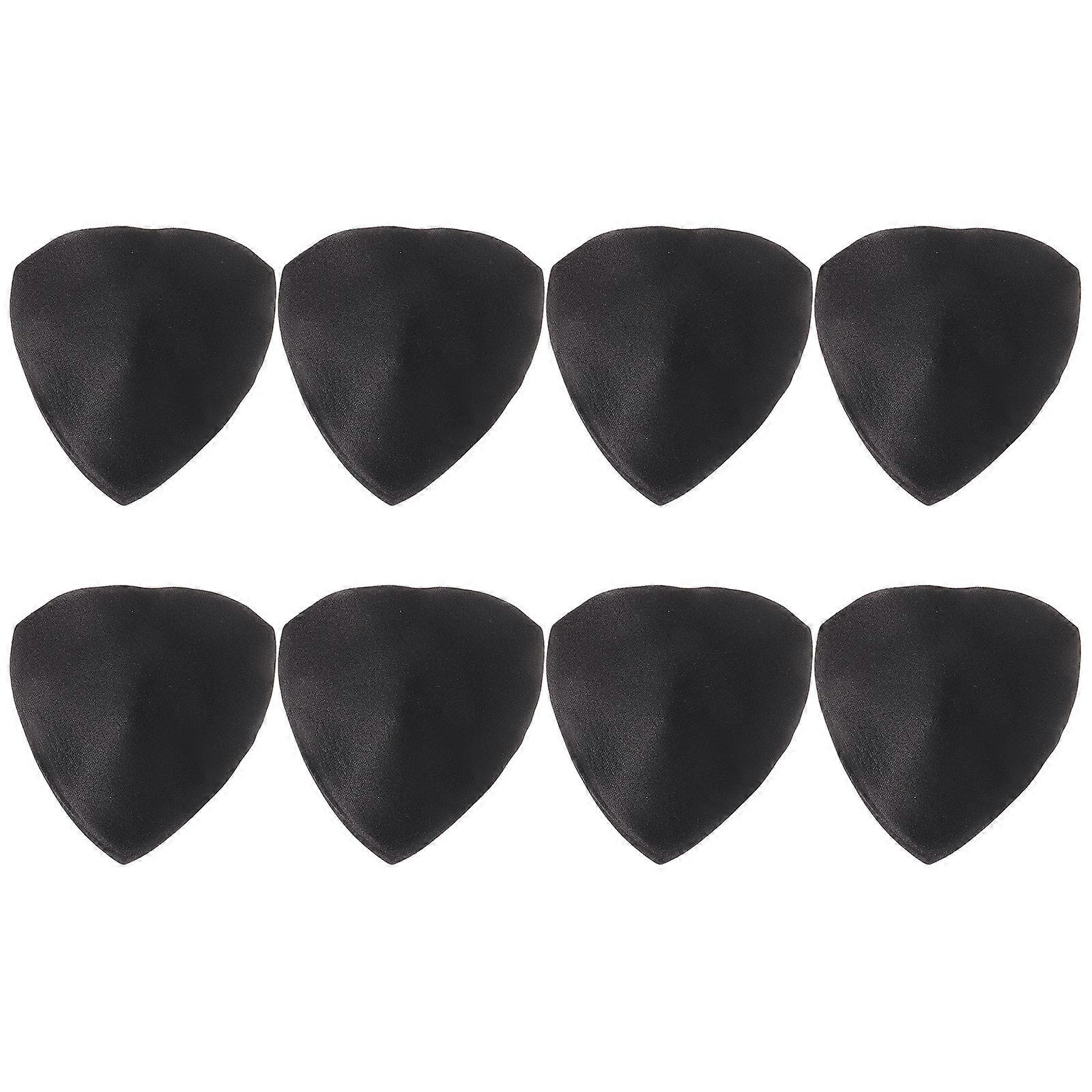 Padding For Bras Inserts Removable Cup Underwear Accessories Black Square Shape Push Up Effect 4 Pair