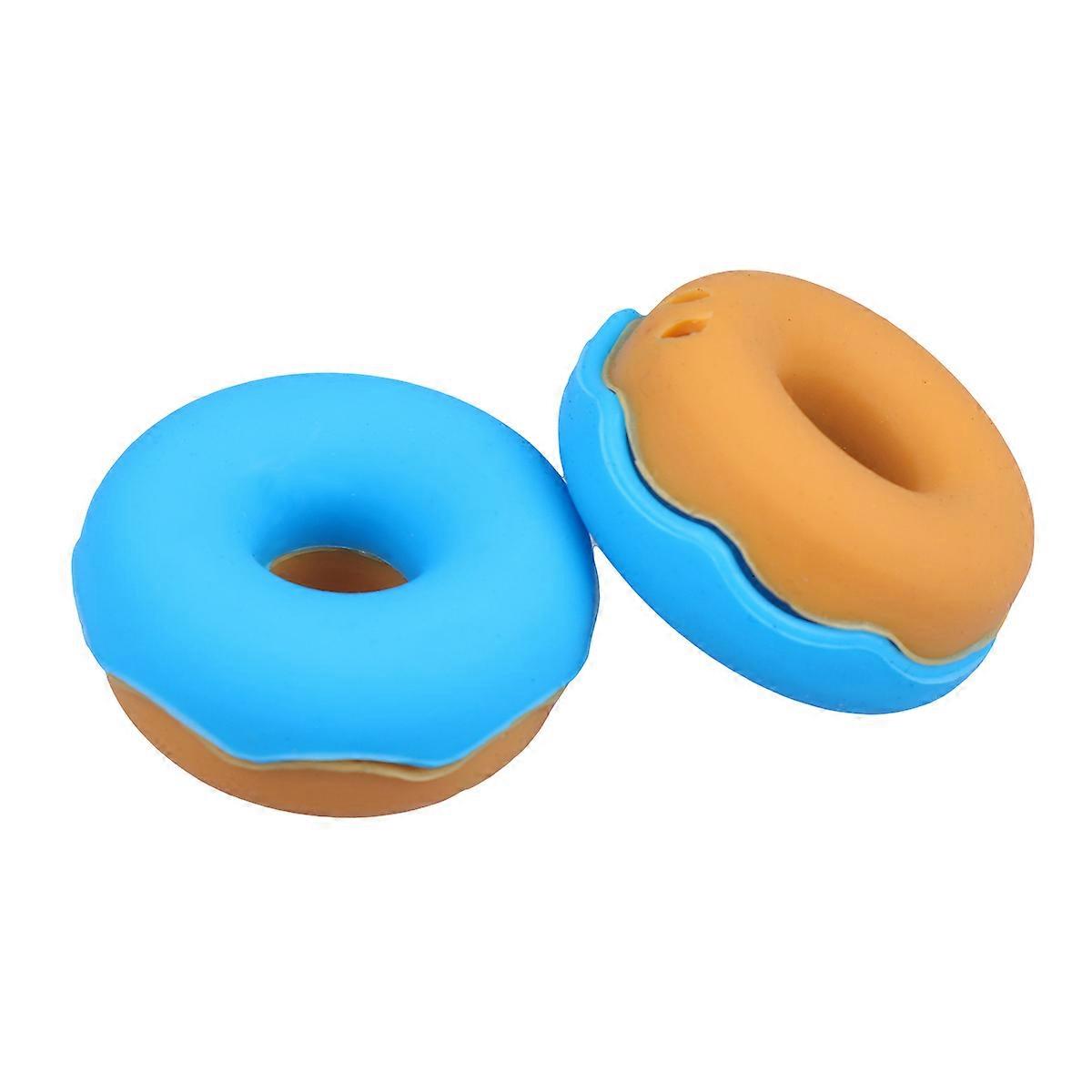 Wire Storage Case Silicone Cable Winder for Earphone 10Pcs Blue