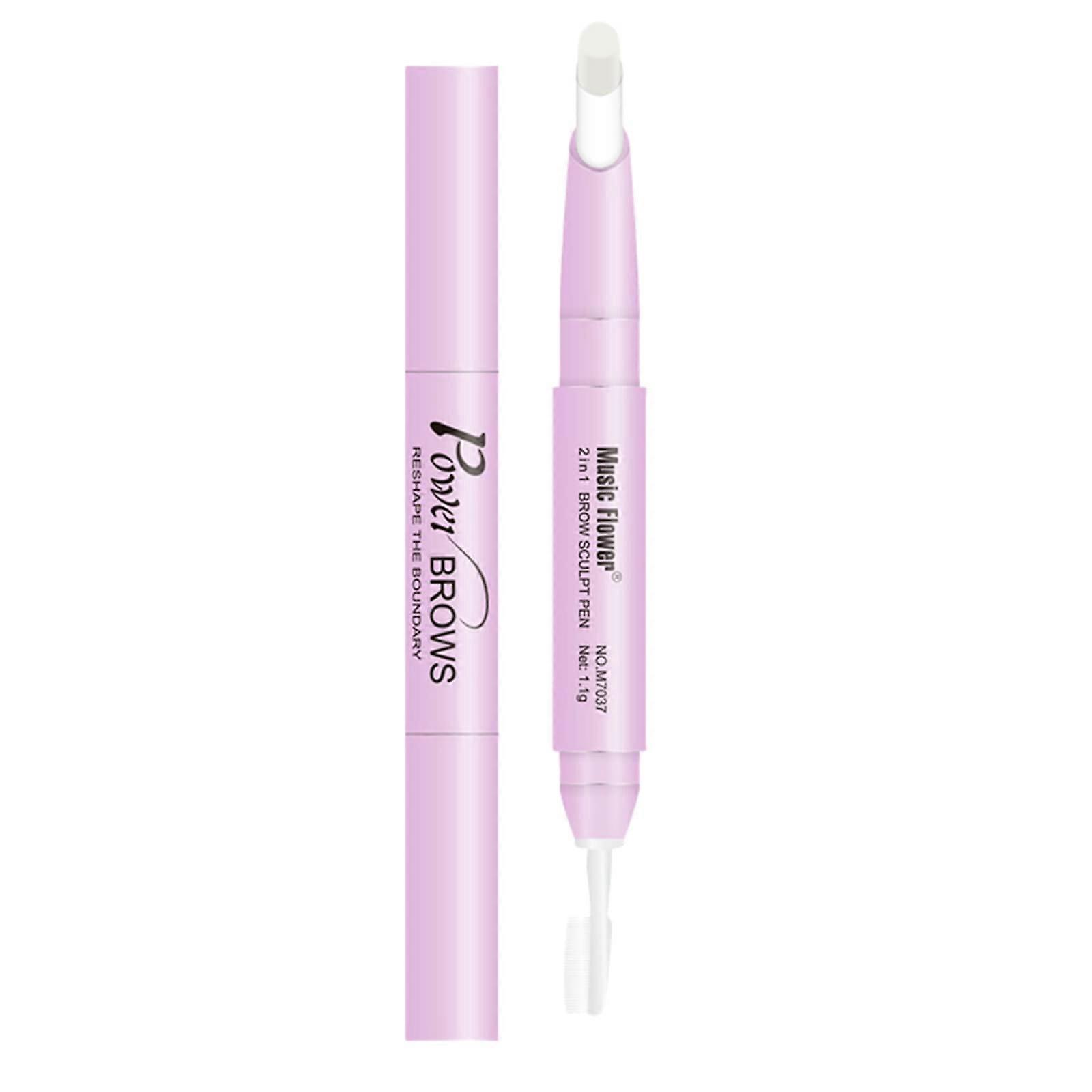 Eyebrow Wax Pencil Waterproof Transparent LongLasting Brow Hold with Ergonomic Applicator