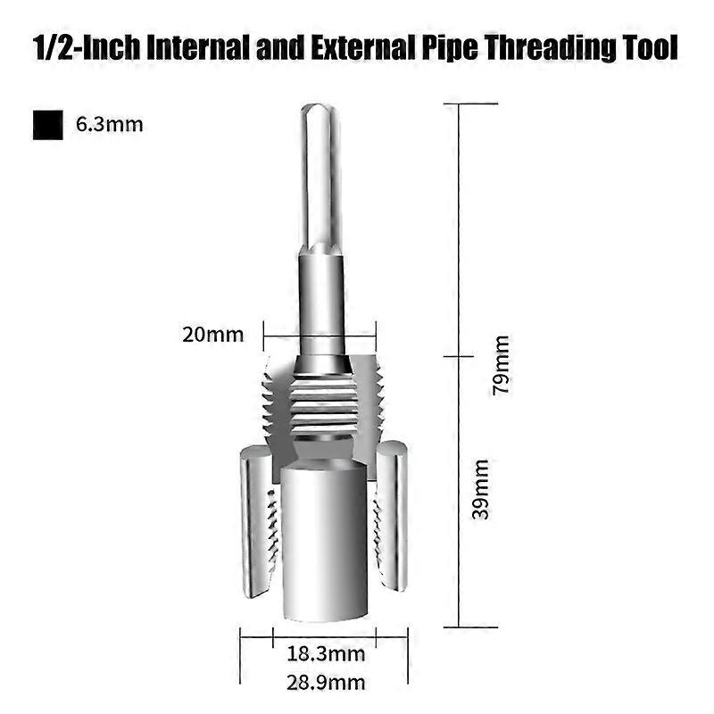 PPR/PVC Water Pipe Threader 20MM/25MM Tapping Tool Internal Thread External Thread Integrated Die Water Pipe Wire Opener