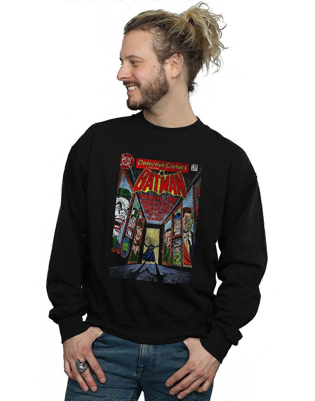 DC Comics Men's Batman Rogues Gallery Cover Sweatshirt