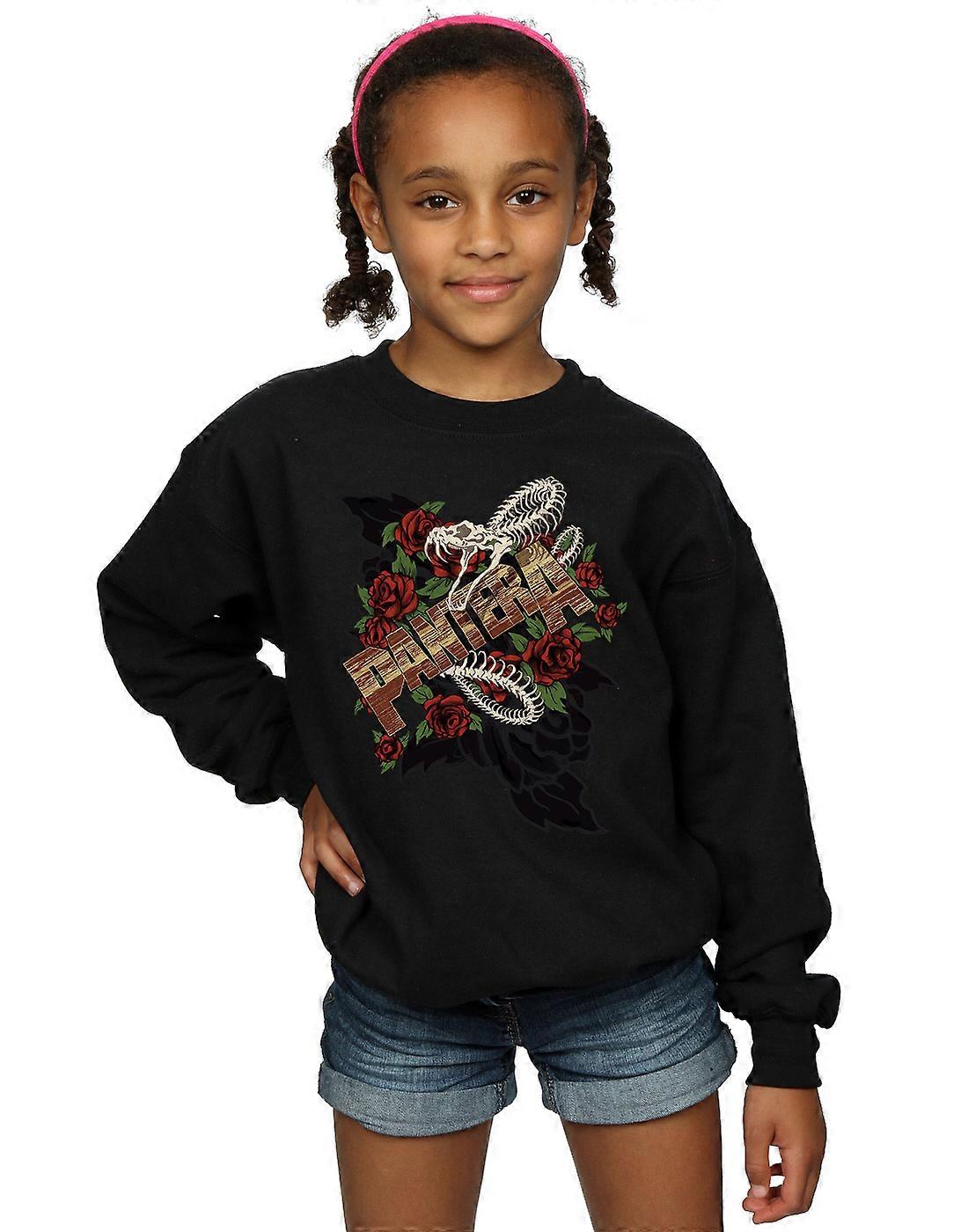 Meninas Pantera chocalham de cobra moletom