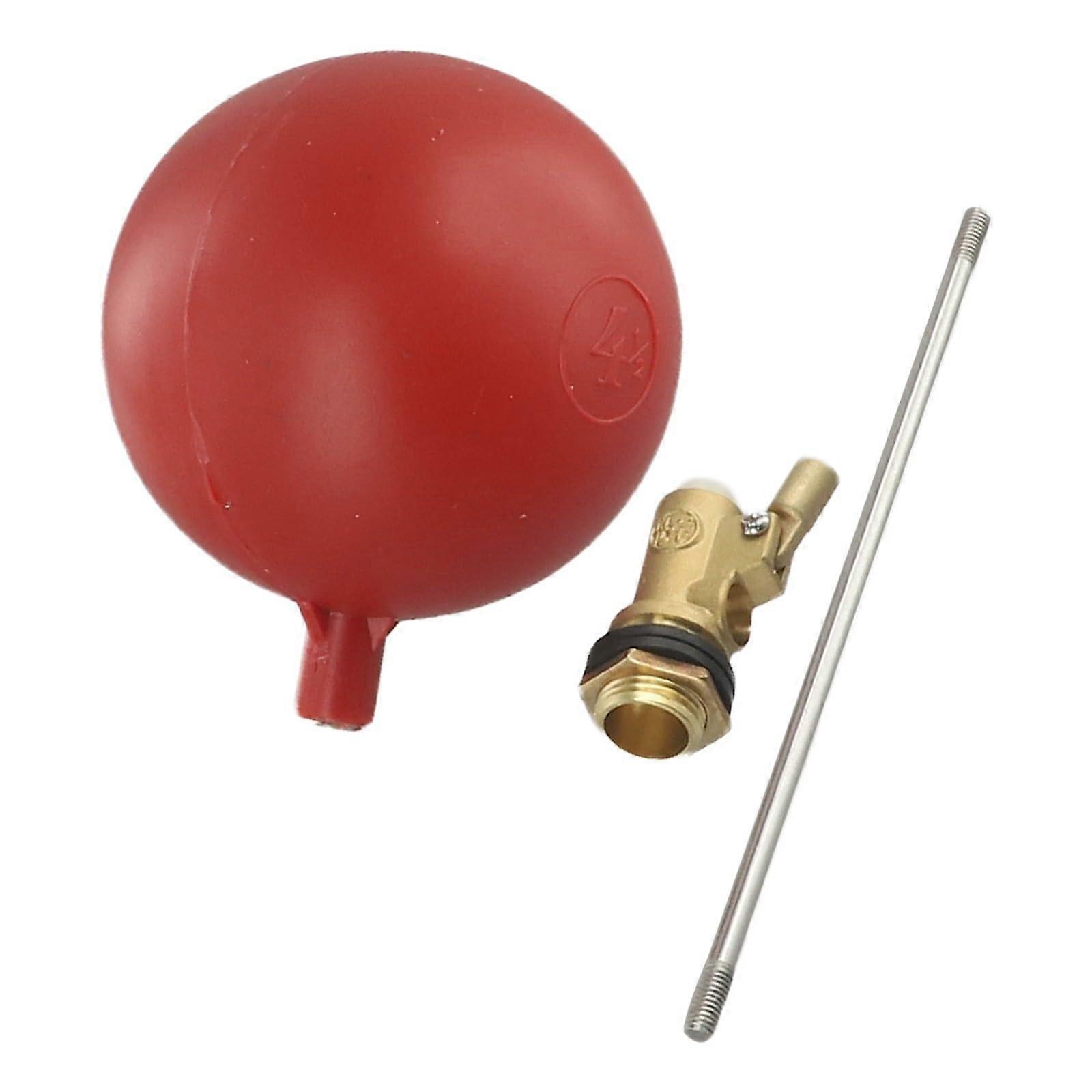 Float Valve for Water Tank DN15 Brass with Plastic Ball, Automatic Water Level Control LeakProof