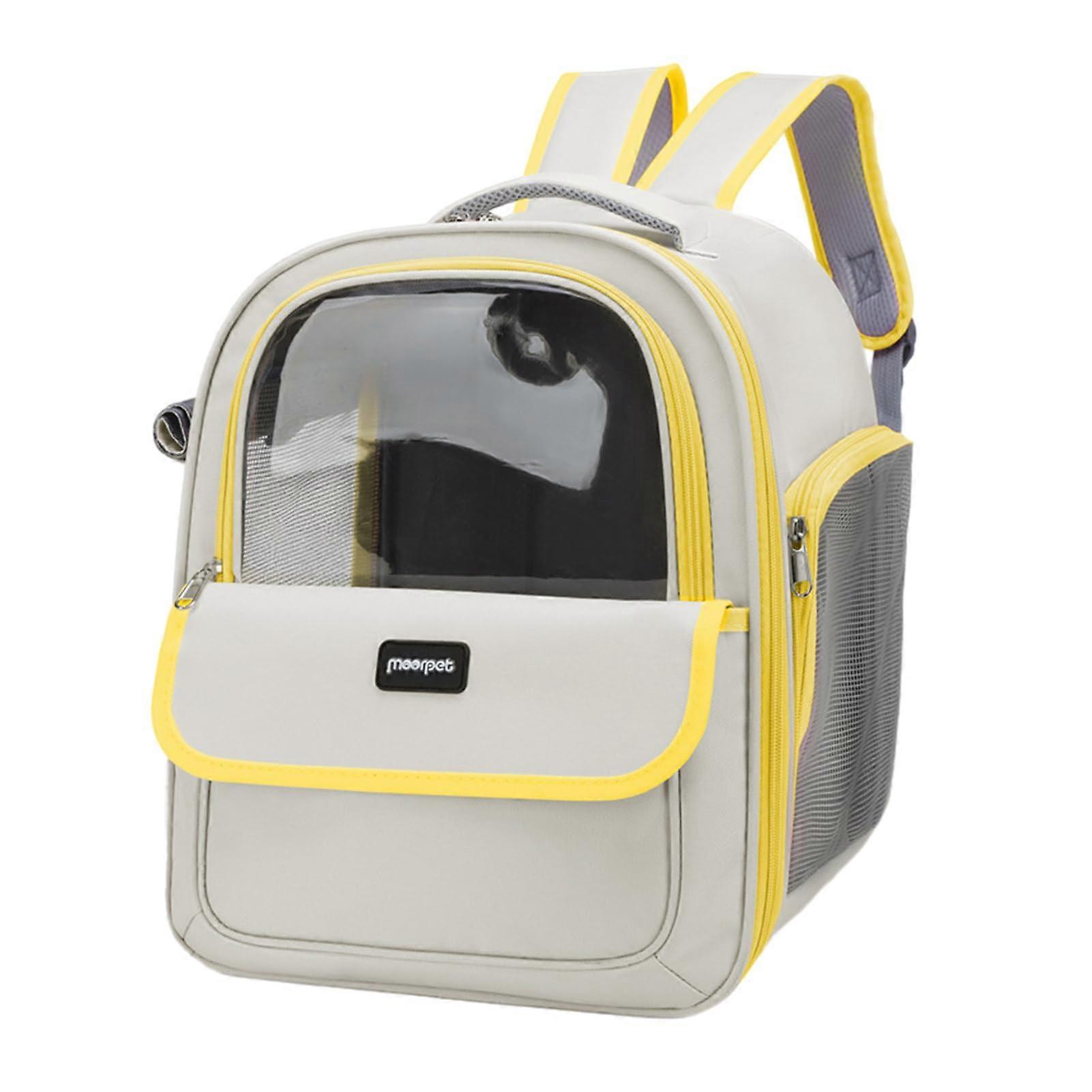 Cat Carrier Backpack with Breathable Mesh and Bubble Window, Large Capacity Pet Travel Backpack