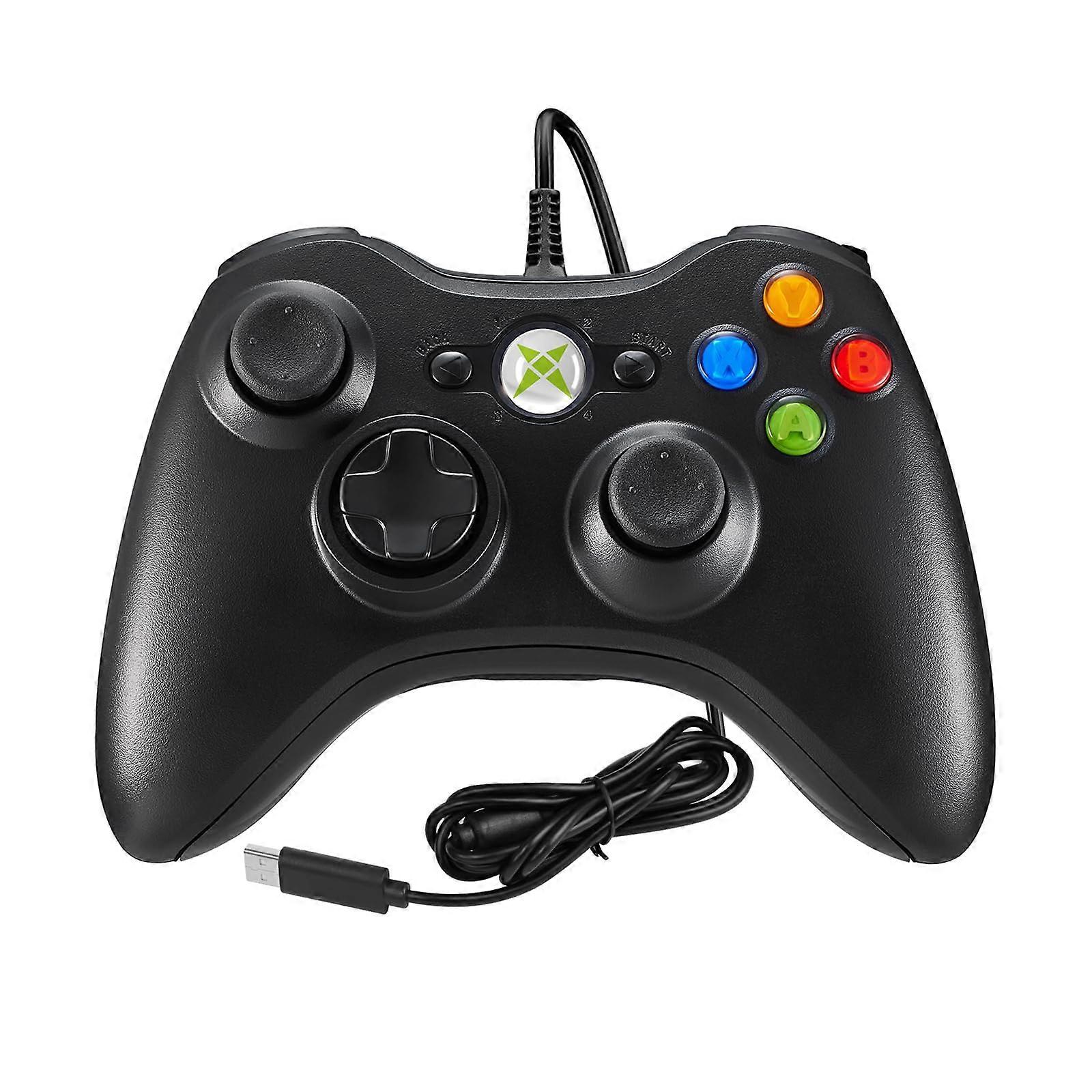Wired Controller for Xbox 360, PC and Slim with Dual Vibration Feedback and Ergonomic Grip Design