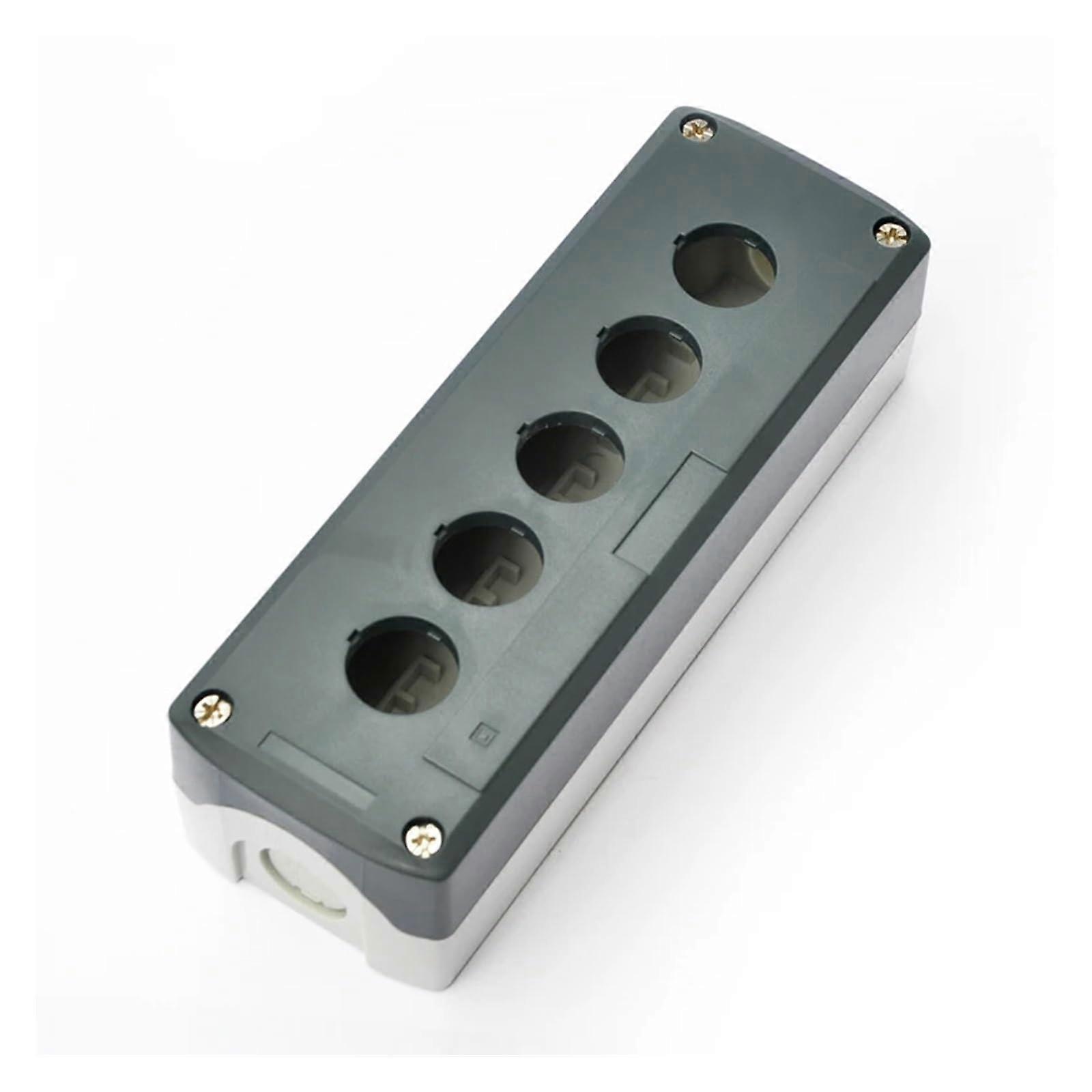 Gray 5Hole 22mm Push Button Control Box Enclosure for Easy Industrial Control