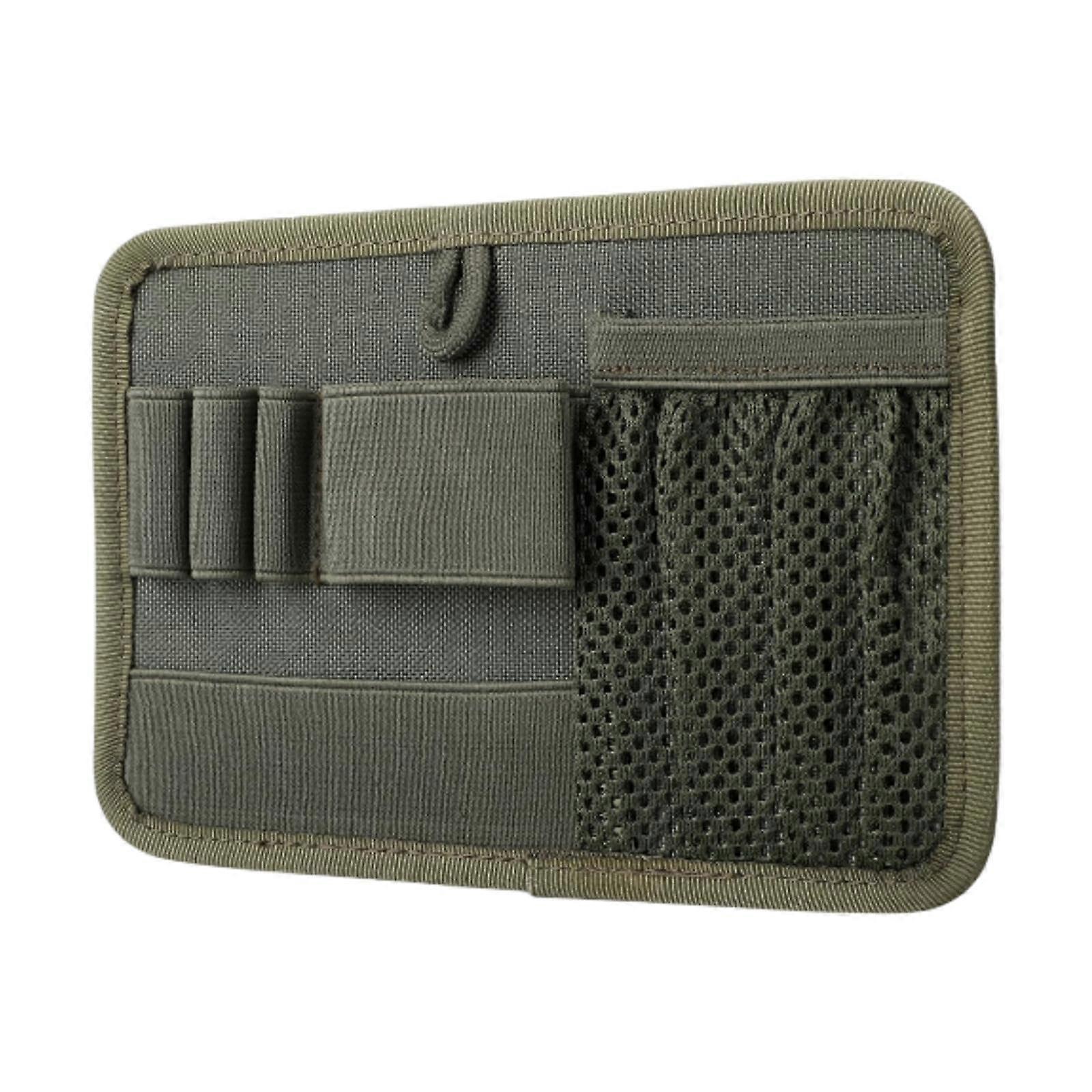 EDC Organizer Board with Elastic Secure Fasteners, Modular Backpack Insert Divider Mesh Plate Green