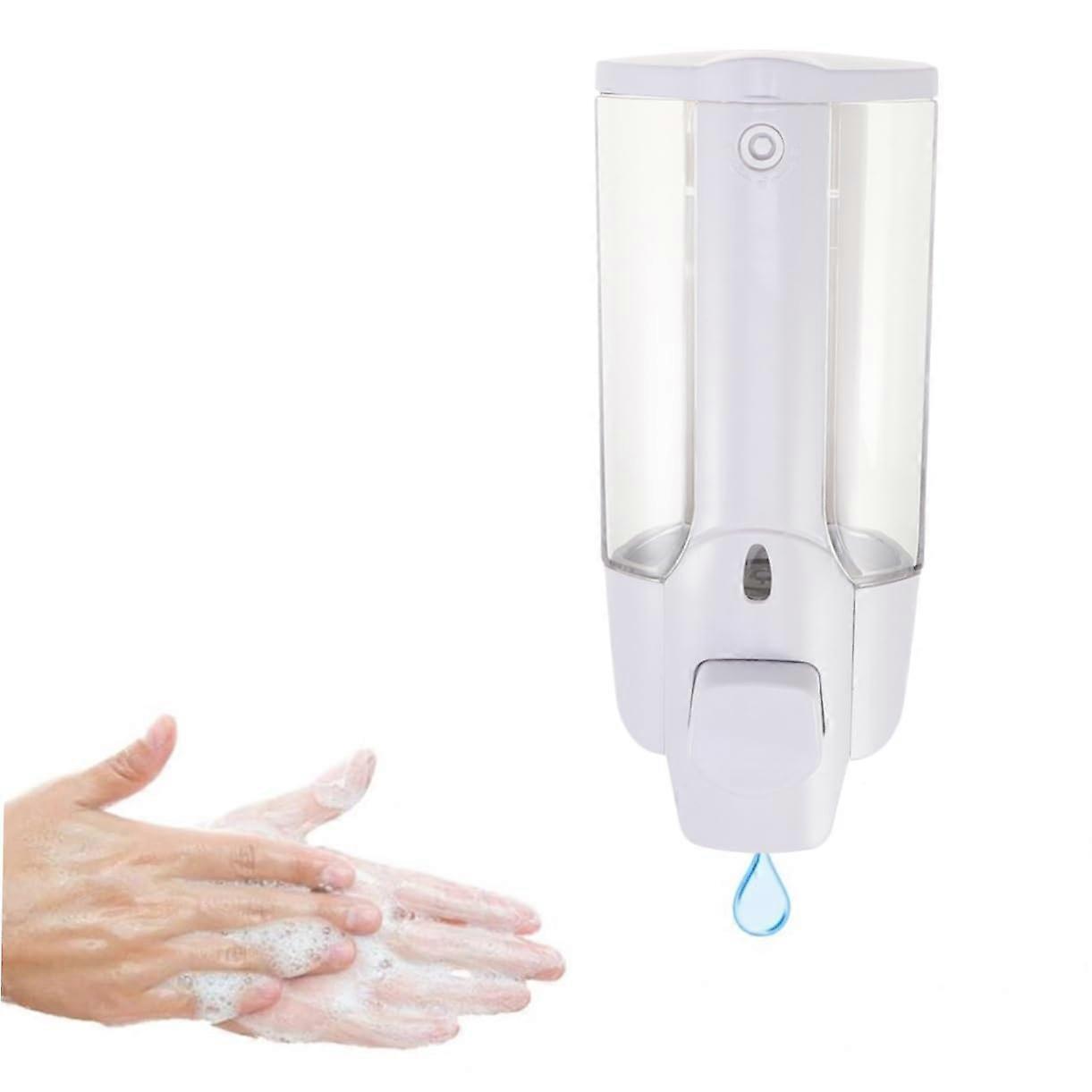 Wall Mounted Foaming Soap Dispenser with Lock, ABS, LeakProof Pump, Transparent Window for Bathroom