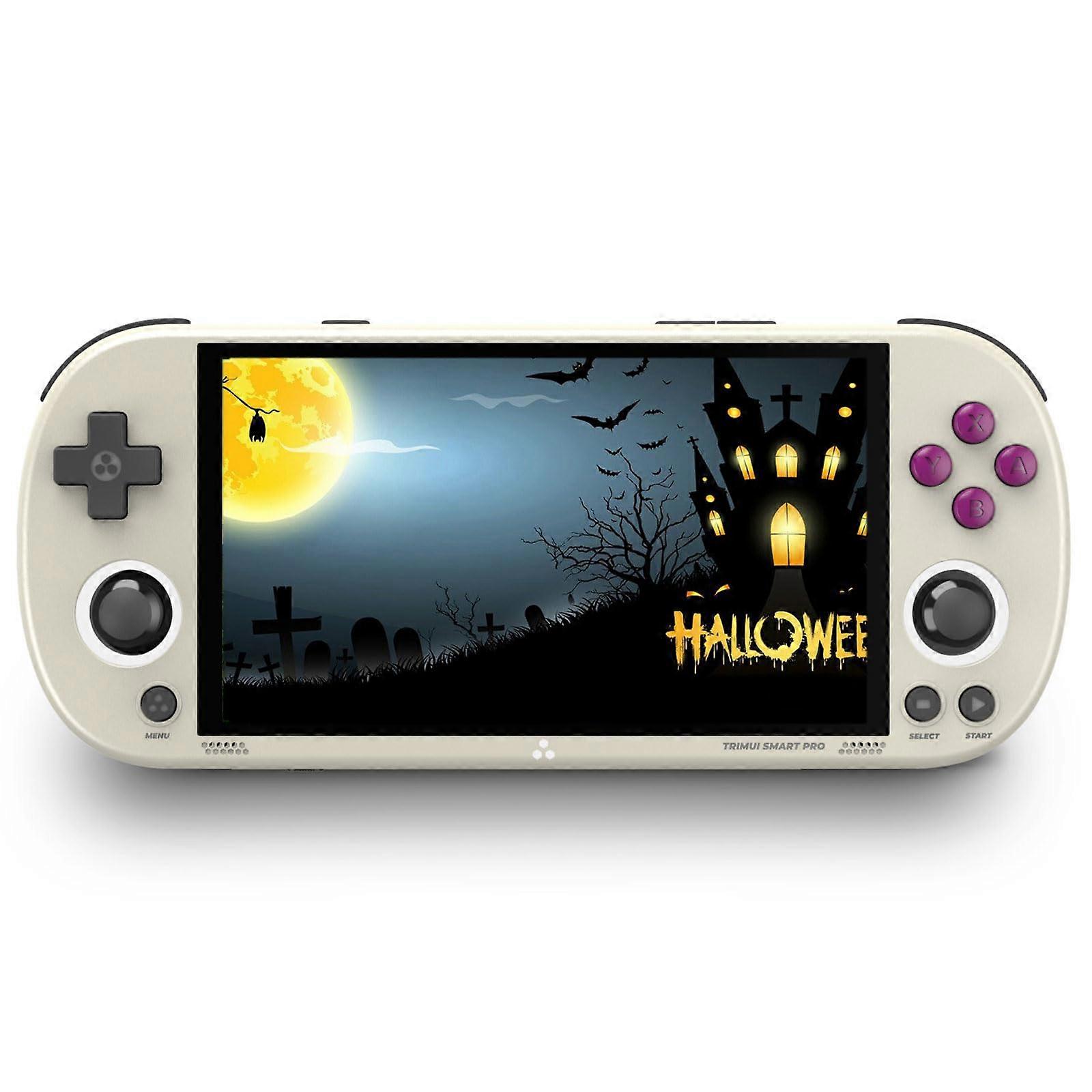 Retro Game Console with Builtin 64G Storage, 4.96' IPS Screen, Multiple Emulator Support  Gray