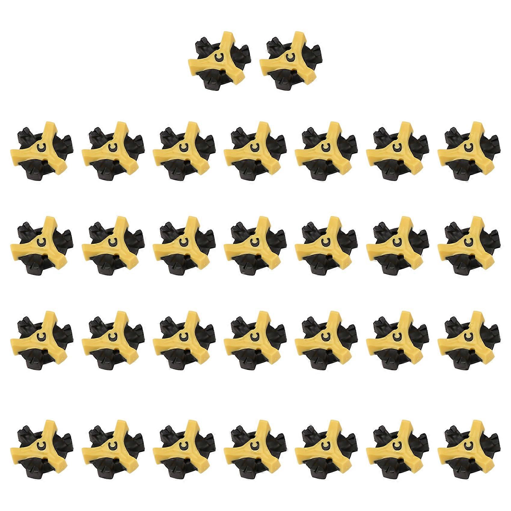 30Pcs Soft Golf Shoe Spikes Metal Thread Studs Replacement Fit for Golf Spike