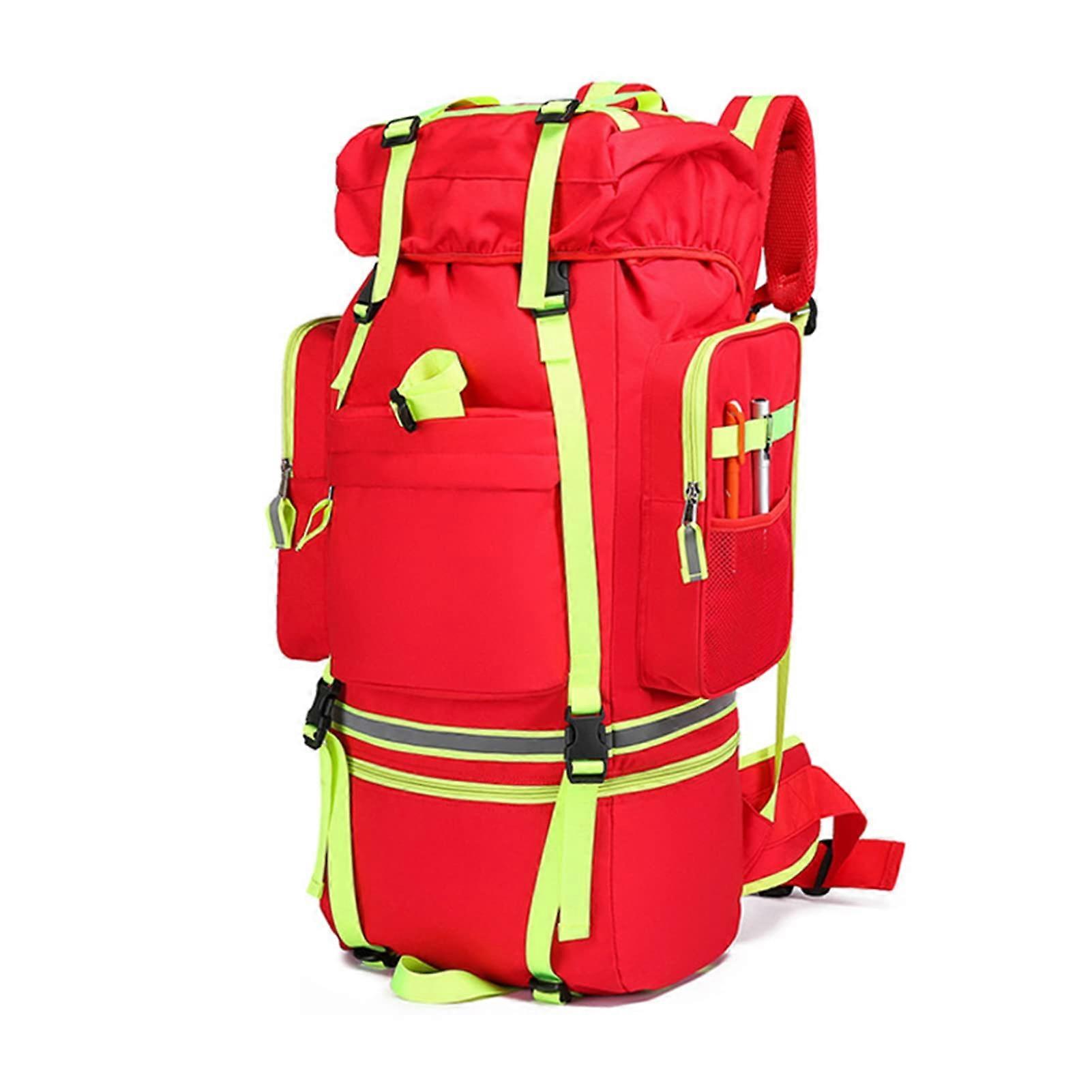 Waterproof First Aid Backpack with Large Capacity, Fast Access and Night Visibility for EMS Rescue