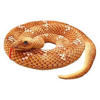 Plush Snake Toy with Lifelike Design Soft Stuffed Snake for Kids Birthday Party and Pranks