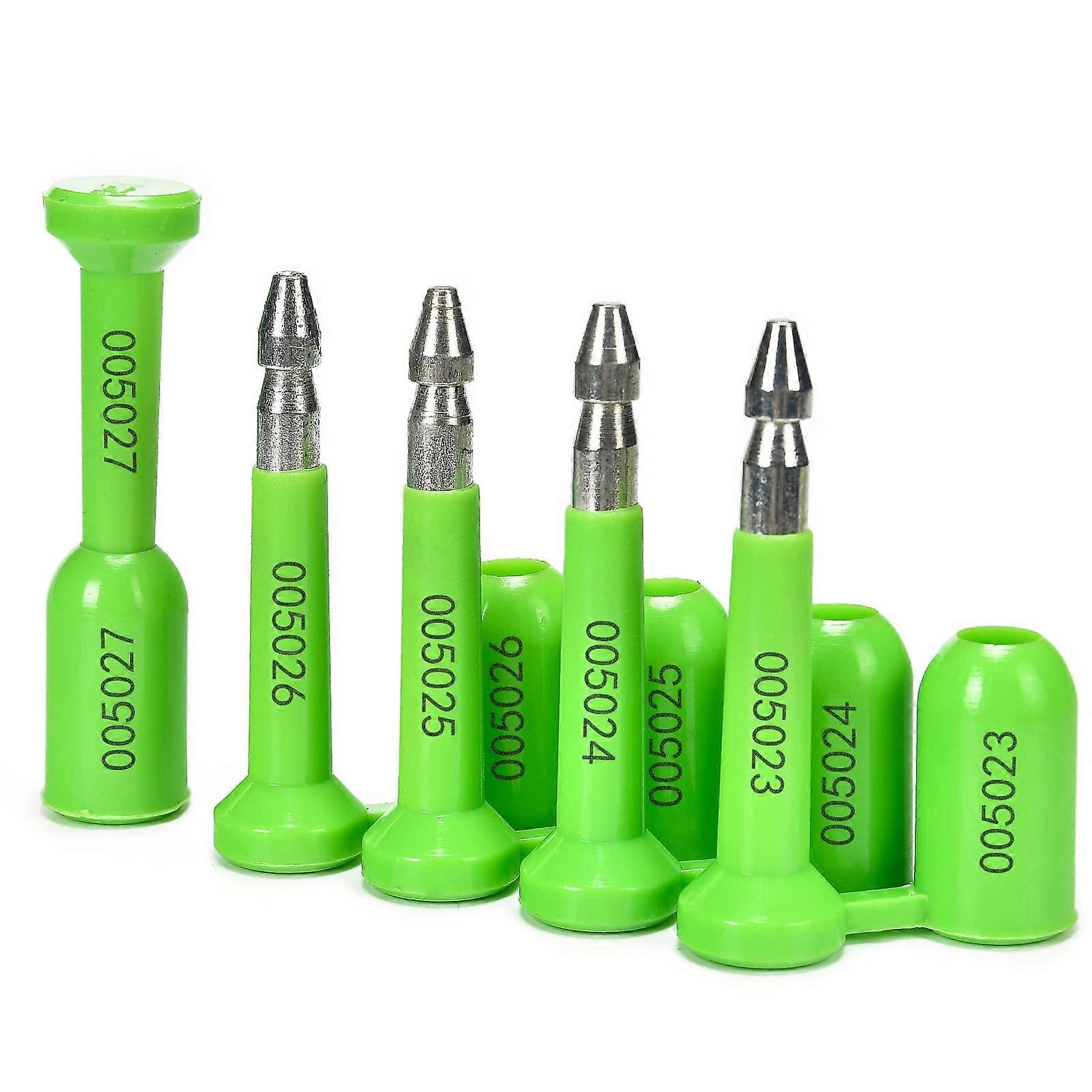 Reusable Cable Ties with Secure OneWay Lock for  Containers and Door Seals 10pcs Green