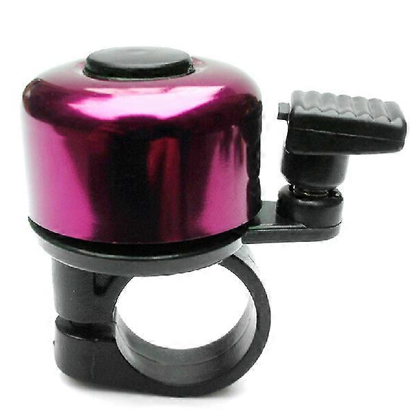 Bike Bell Ring Mini Alloy Handlebar Bell with Bracket Purple
