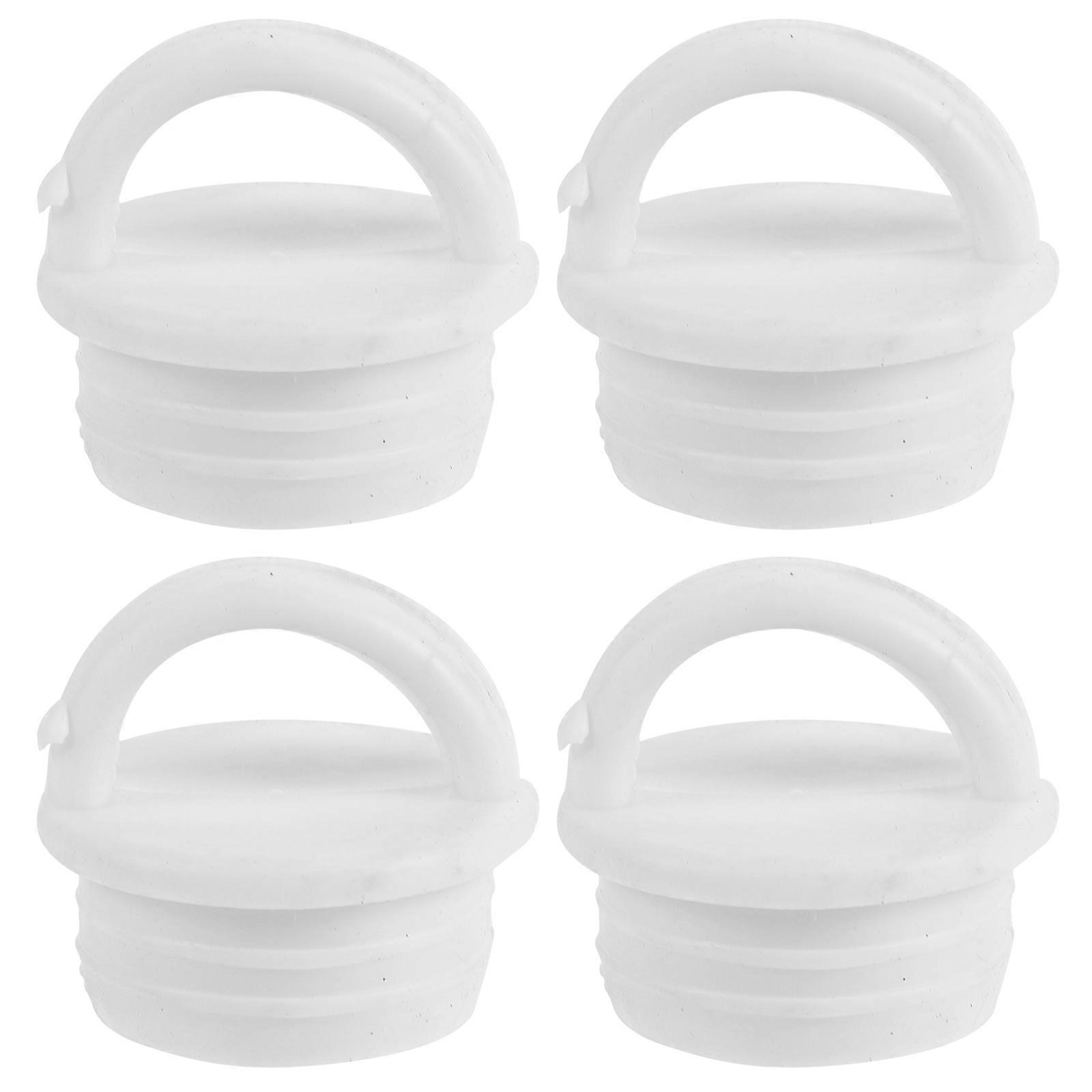 Large Drain Plug For Mop Bucket Rubber Stopper Round 4Pack Control Water Flow Bathroom Use