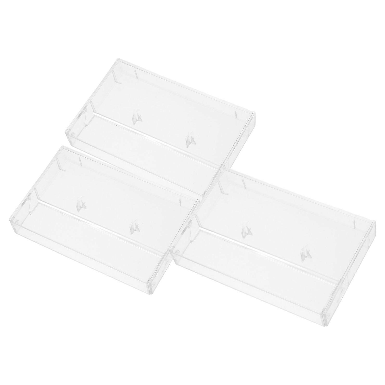 Cassette Tape Storage Audio Cassette Box for 15Pcs Transparent Plastic Case