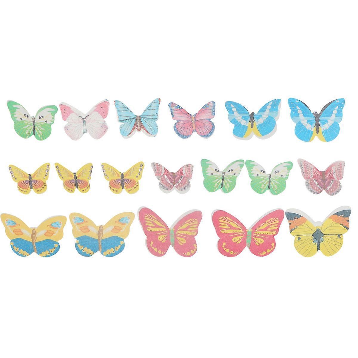 Butterfly Cupcake Toppers Edible Paper for Decorating 120Pcs Mixed Pattern