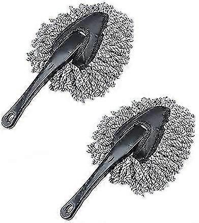 Multifunktionel bil dash Duster 2 pack mikrofiberbil duster
