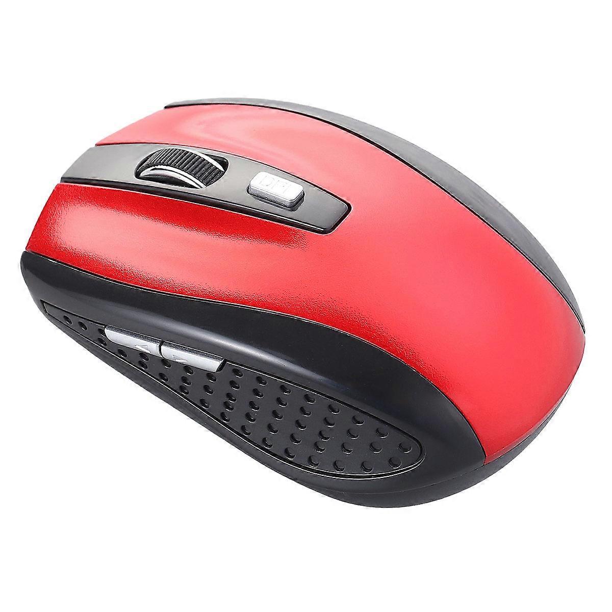 Wireless Mouse 2.4g Game Mouse for Computer Use Red with 4 Buttons