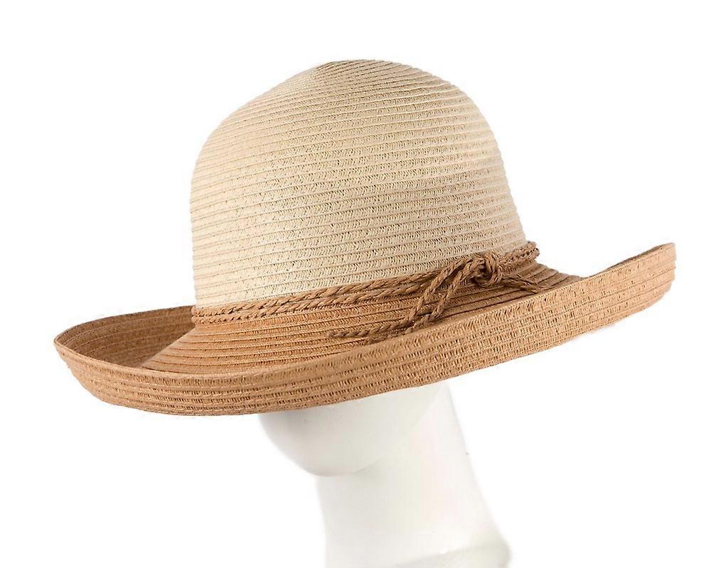 Braided Breton Upturned Brim Hat AV61639