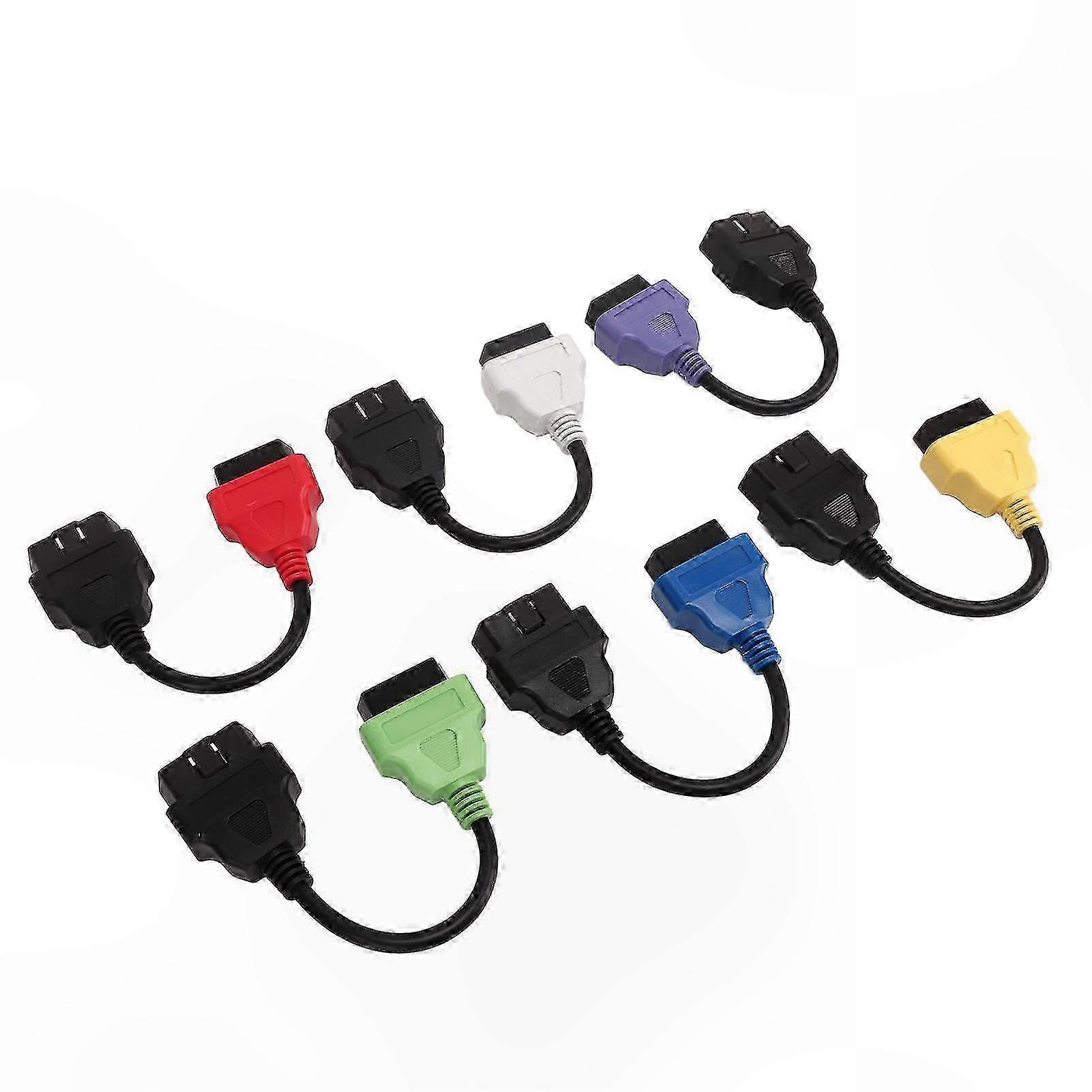 6pcs Fiat OBD2 Diagnostic Cable Set, Multiecuscan Adapter Replacement