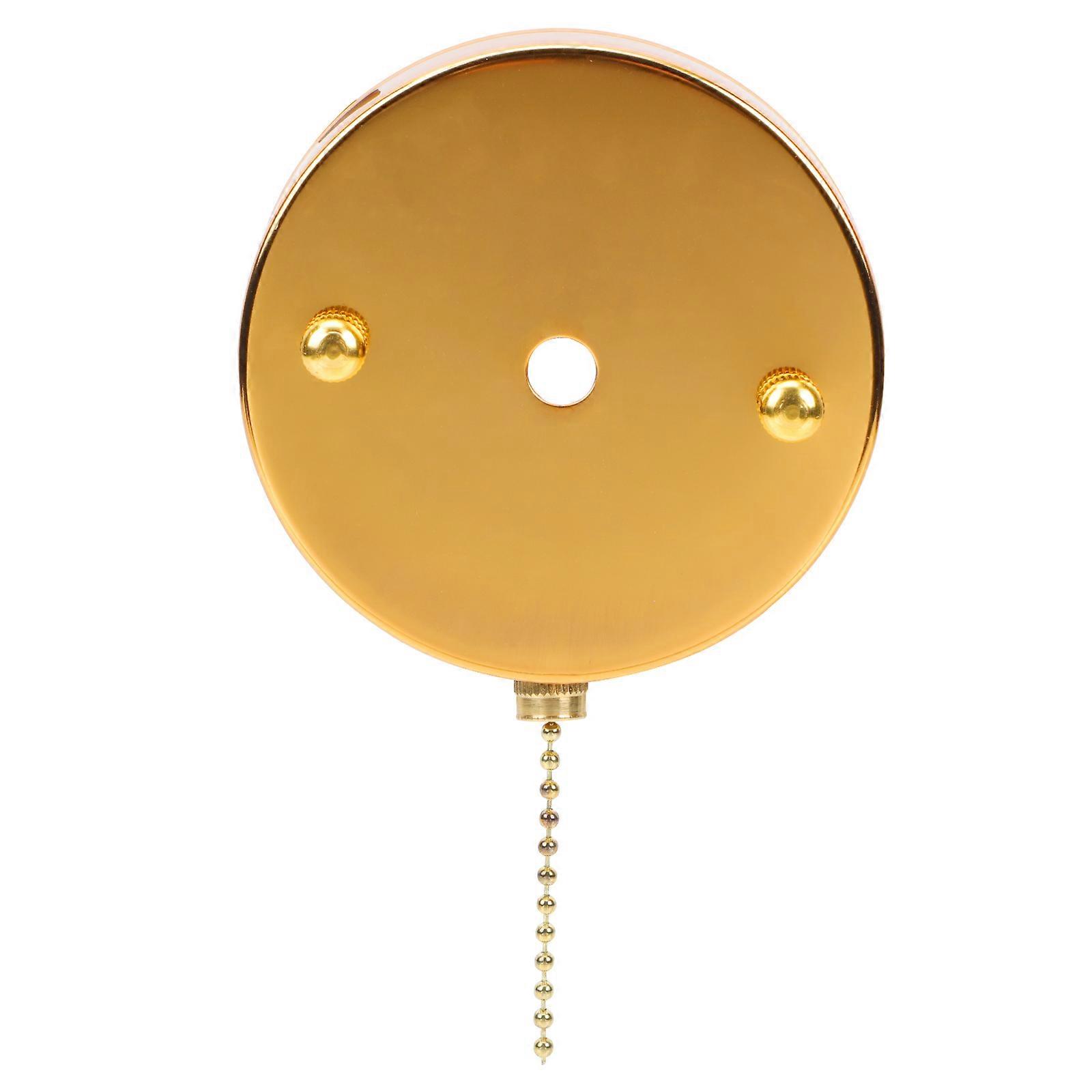 Ceiling Fan Pull Chain Lamp Pullswitch for Light 1Set Golden Durable Design