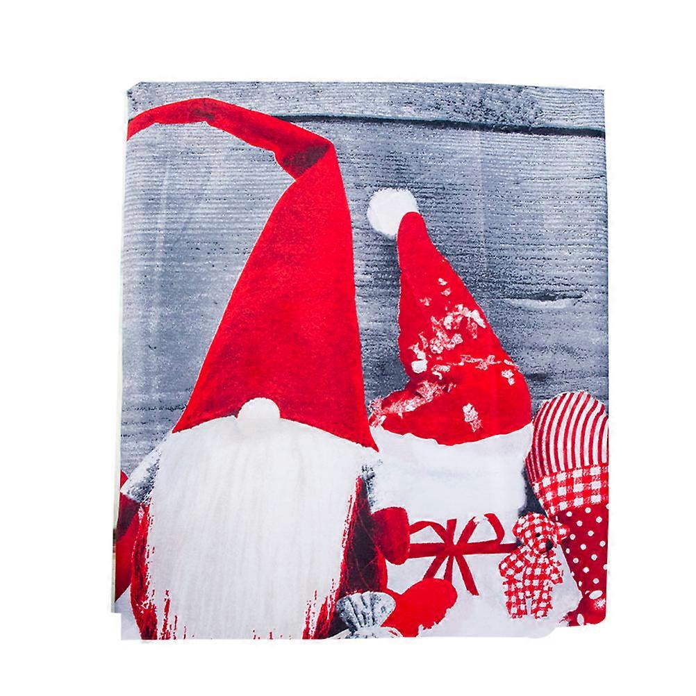 Christmas Table Runner Cartoon Tablecloth for Party 3Pcs Polyester Use