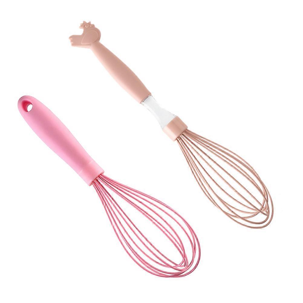 Creative Pink Egg Stirrer for Egg Beating 2Pcs Silicone Kitchen Tool
