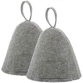 SHVY-2Pcs Chapeau de sauna pour femme, chapeau de bain en feutre respirant, bonnet de douche, bonnet de sauna pour salle de bain
