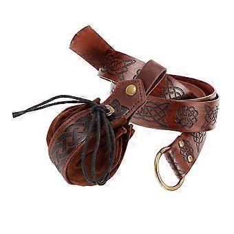 1 ensemble de pochette de ceinture en cuir PU ensemble de pochette de ceinture viking cosplay ceinture médiévale Renaissance sac ensemble