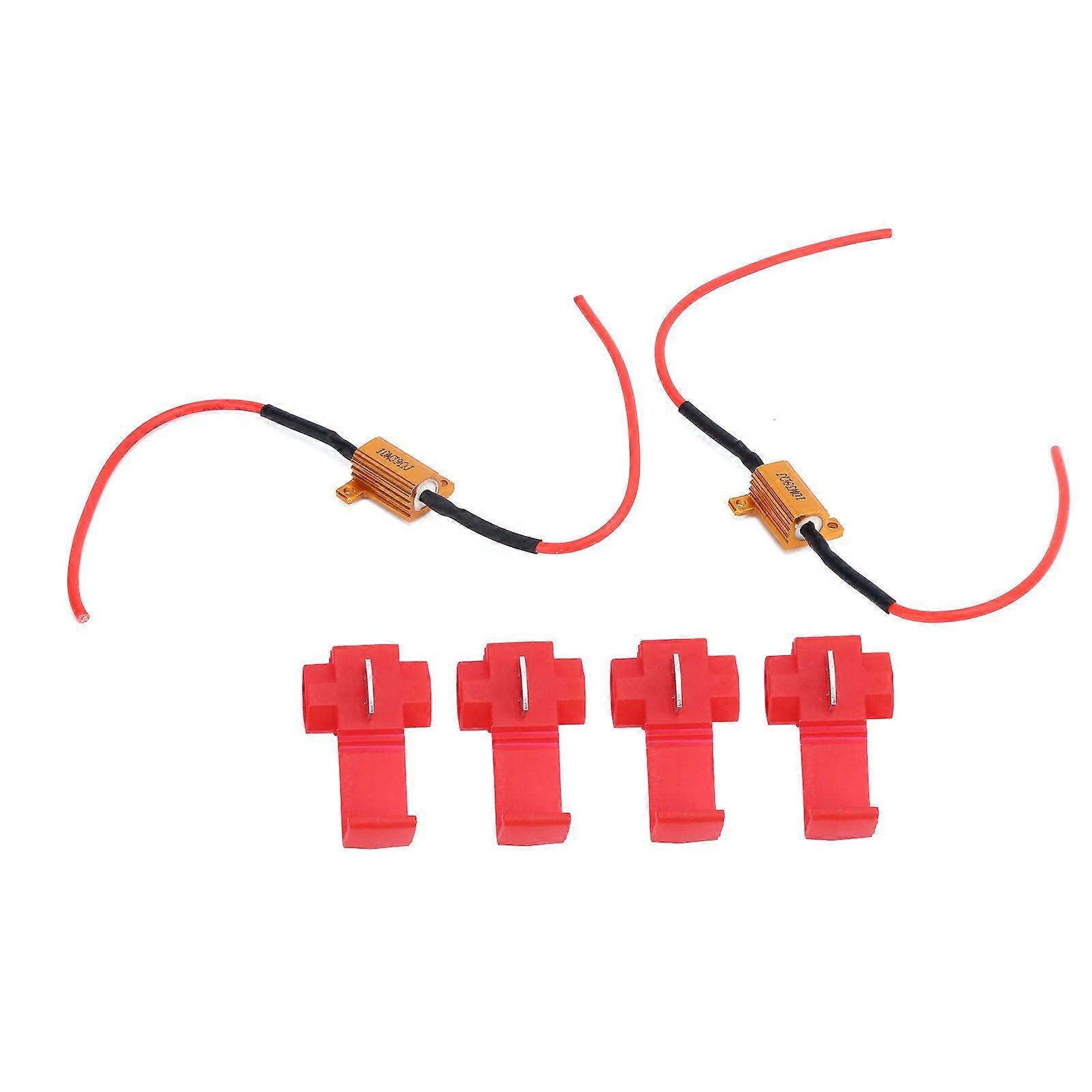 2pcs LED Decoder 10W 39 Load Resistor Canbus Error Free Canceller for Headlight Daytime Running Lamp