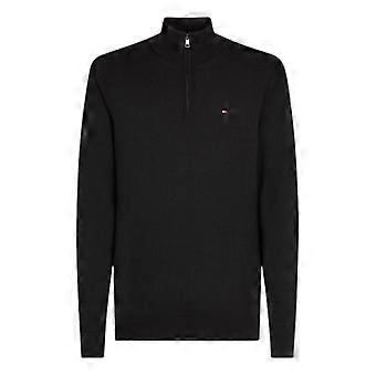Tommy Hilfiger Herren-Pullover mit Viertelreißverschluss, reguläre Passform