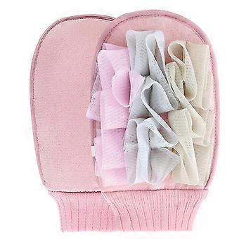 Deep Exfoliating Mitt, Body Scrub, Exfoliator, Double-Sided Dual-Use Bath Shower Loofah Glove, Best Bath Shower Sauna Hammam, Dead Skin Cells Remover,