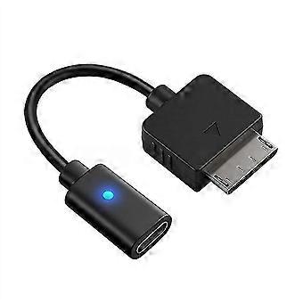 compatible with PSP GO USB C Charging Cable Type C Female Plug Converter compatible with SONY PSP GO Power Supply Cord with Instruction Light