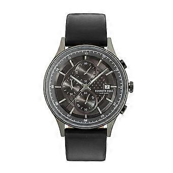 Kenneth Cole New York men's watch wristwatch Chronograh leather KC15101002