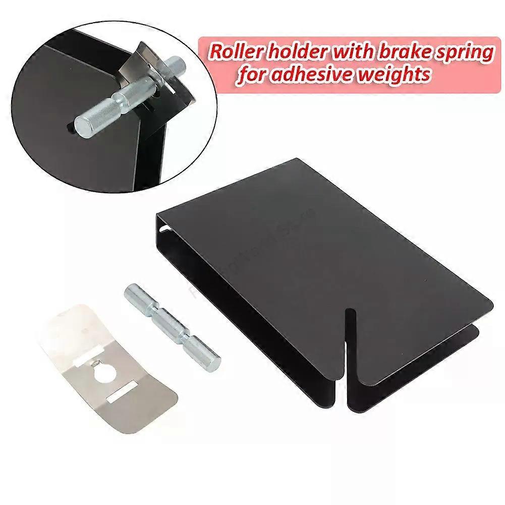 Adhesive Weight Roller Bracket With Brake Spring Screw Mount Support Stand
