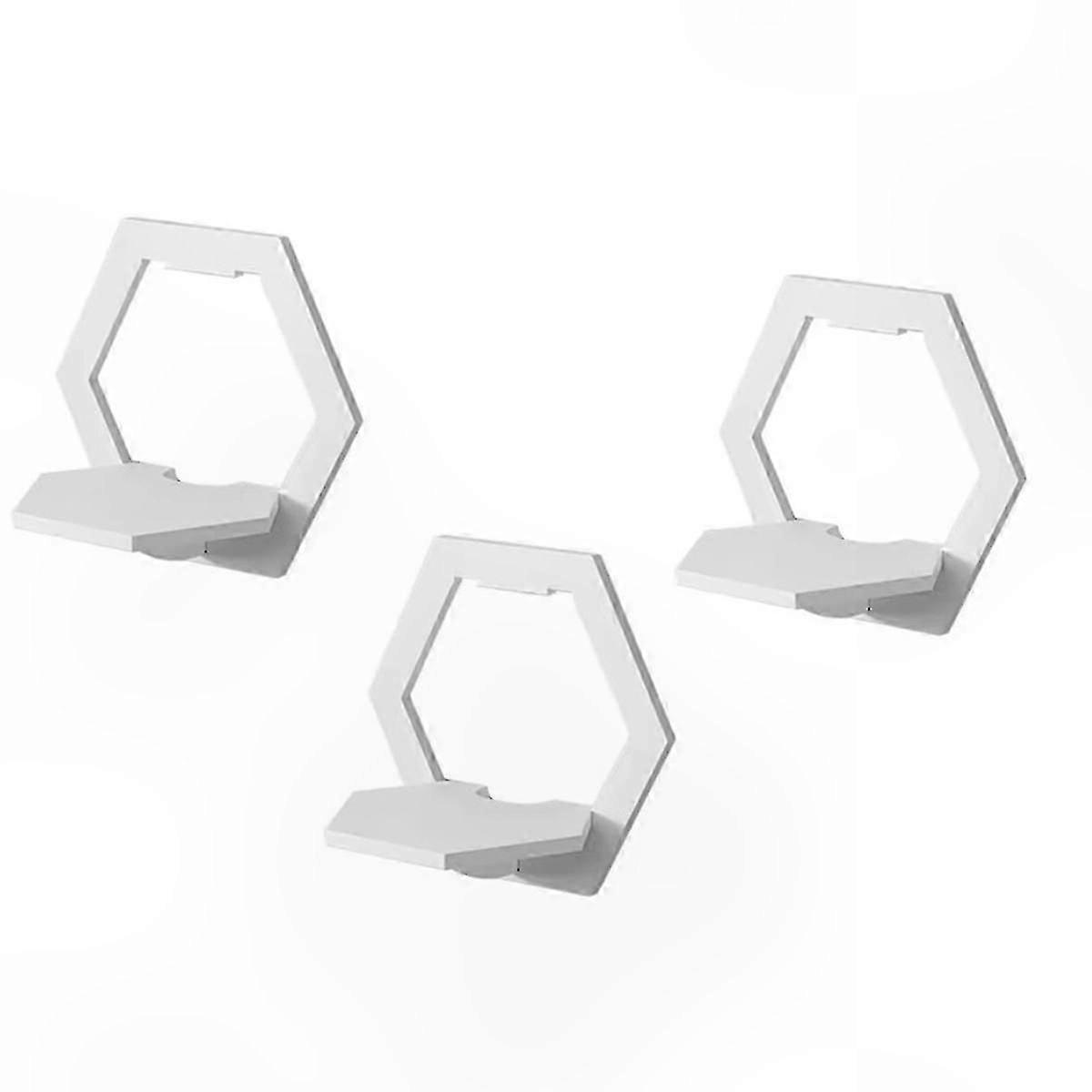 Hexagonal Floating Shelf for Bedroom, Balcony, and Bedside - Wall-Mounted Decorative Storage Solution