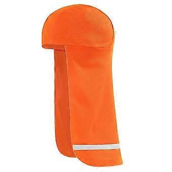 Polyester Reflective Long Tail Beanie Cap for Cycling Night Riding