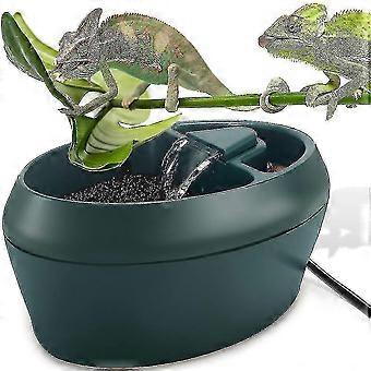 Reptile Chameleon Cantina med snacks Trough, Drikke Fountain Water Dripper for amfibier Insekter