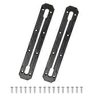 2Pcs 10.4Inch Low Profile Track, Kayak Track compatible with Fishing Rod Holder, Kayak Gear Track Accessories