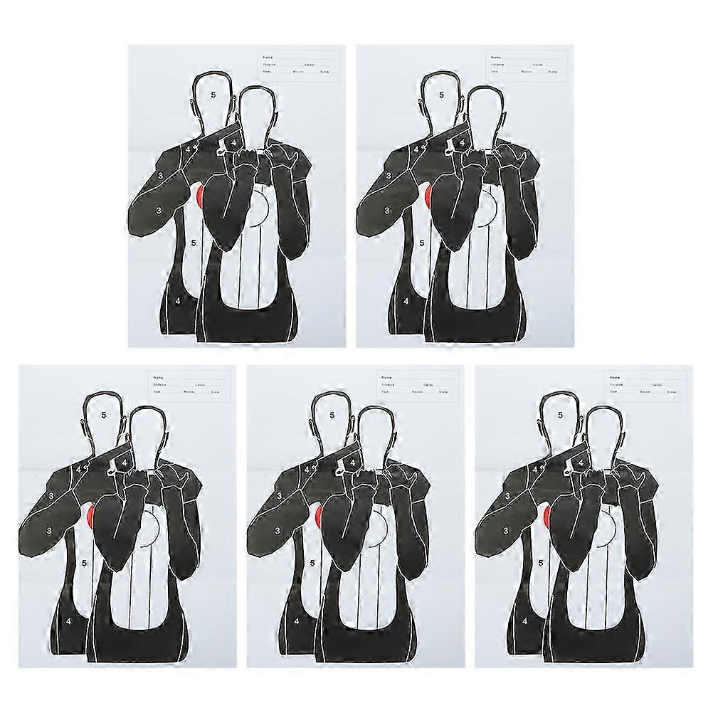 Target Marker Sheets for Practice Paper Targets for Training 5Pcs Human