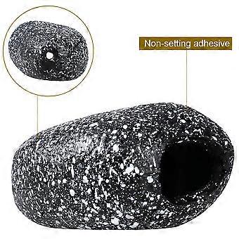 Fish Tank Aquarium Decor Breeding Cave with 2Pcs Cichlid Stone Pot Hideaway