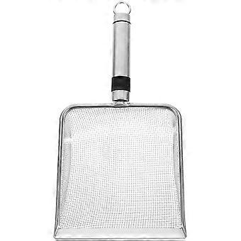 Stainless Steel Cat Litter Scoop for Pet Use Silver Lightweight Durable