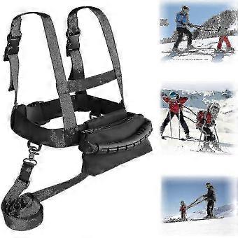 Ski Training Harness for Kids, Adjustable Nylon Webbing, Safe Snowboard Shoulder Leash