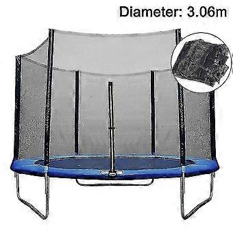 Rete di sicurezza per trampolino da 3 metri (10 piedi), 8 pali, diametro 3,06 m, per uso esterno.