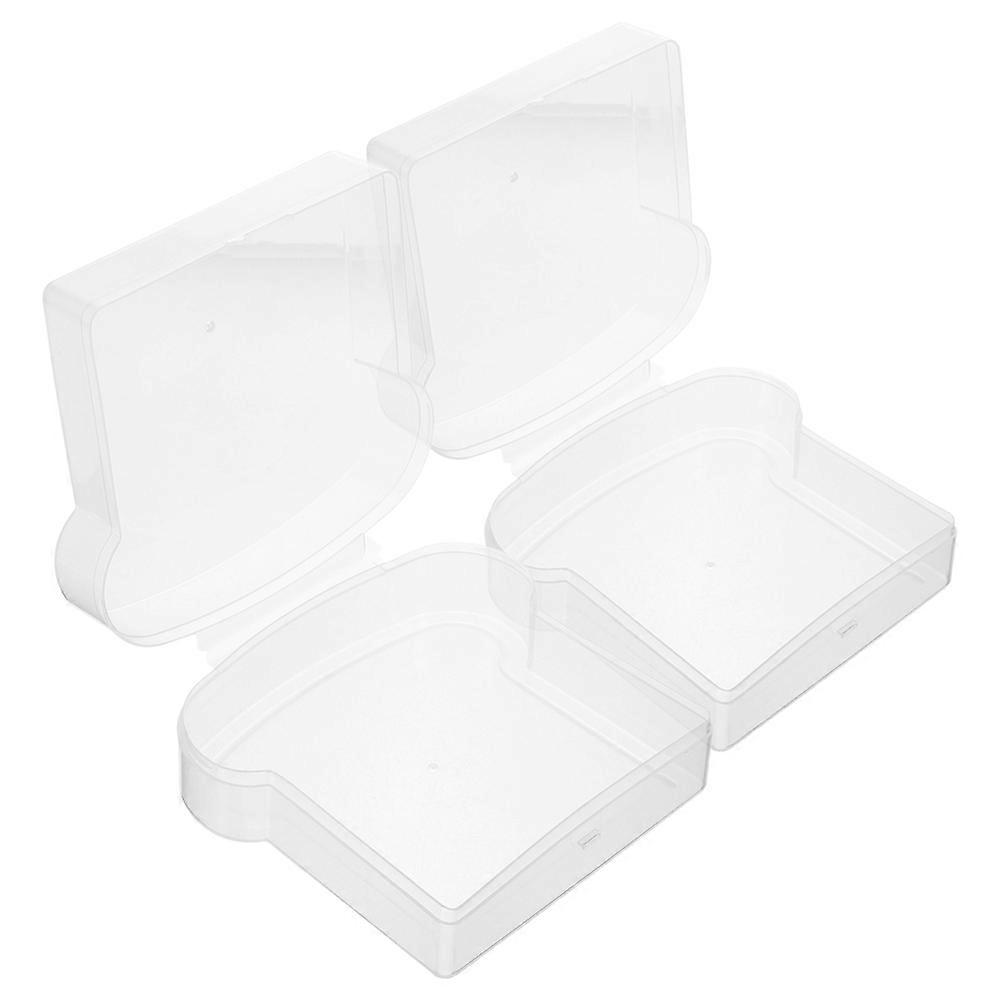 2pcs Toast Boxes Leakage-proof Bread Preservation Storage Boxes Bread Containers