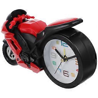 Relógio da moto ornamento Lifelike pequena motocicleta modelo simulado motocicleta modelo relógio de mesa